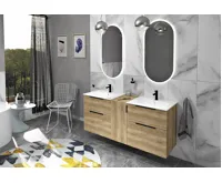 SAPHO CIRASA umyvadlová skříňka 59,2x64x46cm, dub Alabama (3)