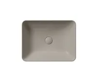 GSI SAND/NUBES keramické umyvadlo na desku 50x38cm, tortora mat (1)