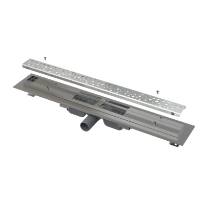 ALCAPLAST Sprchový liniový žlab nerezový Antivandal, s roštem, délka 750 mm APZ111-750M
