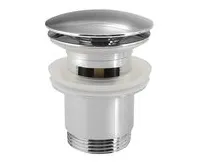 SAPHO Umyvadlová výpust 5/4“, click-clack, velká zátka, 30-45mm, chrom (1)