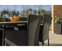 Zahradní křeslo BARCELONA antracit s poduškou IWH-1010004 sada 8ks (7)