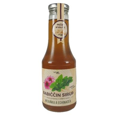 Nature NoTea s.r.o. Babiččin bylinný sirup Meduňka & Echinacea 0.5l