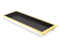 HS Flamingo Krbová mřížka 16x45 cm, mosaz