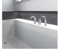 AQUALINE KASIOPEA tříprvková baterie na okraj vany, chrom (3)