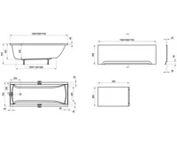 Ravak akrylátová vana CLASSIC 170x70 N | AKCE Doživotní záruka (5)