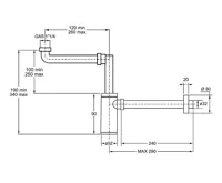 BONOMINI KING umyvadlový sifon šetřící místo, 5/4" odpad 32mm, ABS/chrom (4)