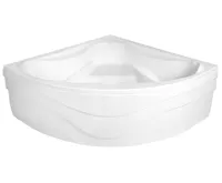 AQUALINE DUNAJ rohová vana 140x140x48cm, bílá (4)