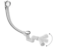 BRUCKNER Vanová souprava, L-785mm, DN40/50, ABS/chrom (4)