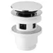 BRUCKNER Umyvadlová výpust 5/4“, click-clack, velká zátka, 32-52mm, ABS/chrom BRUCKNER Umyvadlová výpust 5/4“, click-clack, velká zátka, 32-52mm, ABS/chrom