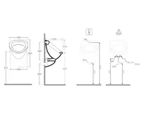 ISVEA DYNASTY urinál se zakrytým přívodem vody, 39x58cm (4)
