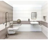 SAPHO HANDICAP opěrné pevné madlo tvar U 600mm, nerez lesk (6)