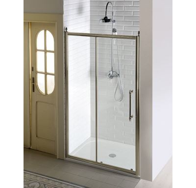 GELCO ANTIQUE sprchové dveře posuvné,1100mm, ČIRÉ sklo, bronz