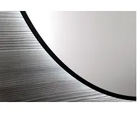 SAPHO SHARON kulaté zrcadlo s LED podsvícením ø 80cm, černá mat (6)