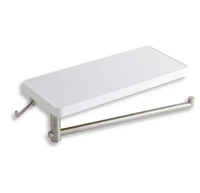 NOVASERVIS Polička s otočným držákem ručníku a háčkem - 65582,1