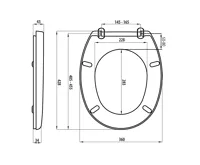 AQUALINE FIXET WC sedátko, bílá (7)