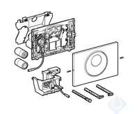 GEBERIT Ovladací tlačítko SIGMA10, bezdotykové 115.891.SN.5, kartáčovaná/leštěná nerez (2)