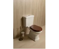 KERASAN RETRO WC kombi mísa 38,5x72cm, zadní odpad, bílá (5)