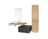 Umyvadlo na desku bez přepadu, 355x120 mm, kulaté, keramické (2)