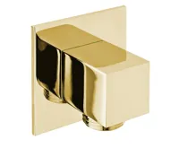 SAPHO Vývod sprchy, hranatý, tenká krytka, zlato SAPHO Vývod sprchy, hranatý, tenká krytka, zlato