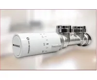 Radik armatura HM rohová - chromová termostatická hlavice