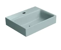 GSI NUBES keramické umývátko 40x32cm, broušená spodní hrana, ghiaccio mat
