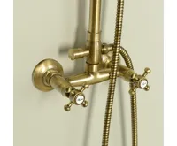 SAPHO ANTEA sprchový sloup k napojení na baterii, hlavová, ruční sprcha, bronz (4)