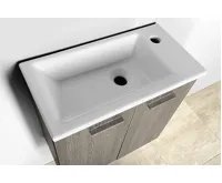 AQUALINE ZUNO 50 keramické umývátko nábytkové 50x25cm, bílá (5)