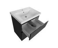 AQUALINE ALTAIR umyvadlová skříňka 61,5x72,5x45cm, černá mat (1)