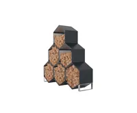 Přístřešek na dřevo plechový EOS GW-A 6ks antracit IWH-10230037 (2)