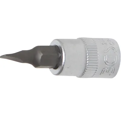 BGS Hlavice zástrčná 1/4" s plochým bitem 4,0 mm, zatíž. do 2 kg