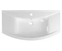 AQUALINE ZERO 97 keramické umyvadlo nábytkové 97x51cm, bílá (4)