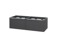 Mailo, koupelnová skříňka, antracit, 2 zásuvky, 1210x700x480 mm Mailo, koupelnová skříňka, antracit, 2 zásuvky, 1210x700x480 mm