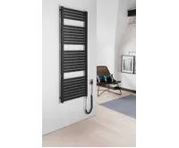 AQUALINE TONDI-E elektrické otopné těleso rovné 450x1330 mm, 500 W, černá mat (3)