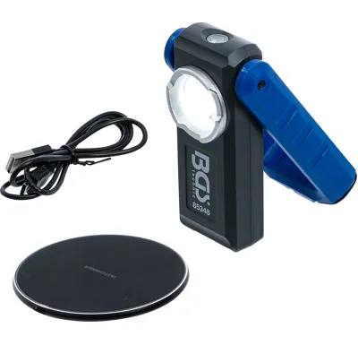 BGS Montážní COB LED Lampa s magnetem a háčkem | sklopná | s indukční nabíjecí funkcí – BGS 85