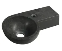 SAPHO BLOK kamenné umývátko 40x23cm, antracit