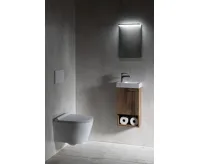 SAPHO PICCOLINO umývátko 30,8x17cm, litý mramor, baterie vlevo, bílá (7)