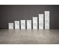 SAPHO LUCIOLA dvojumyvadlo, litý mramor, 120x48cm, bílá (3)