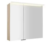 SAPHO LINEX galerka s LED osvětlením, 80x70x15cm, jilm bardini