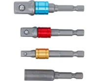 BGS Sada adaptérů pro vrtačky, barevné, vnější šestihran 6,3 mm (1/4"), 6,3 mm (1/4"), 10 mm ( (3)