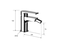 SAPHO KAI stojánková bidetová baterie, chrom (5)