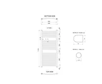 AQUALINE ALYA otopné těleso oblé 500x1110mm, chrom (6)