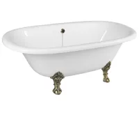 POLYSAN REGATA volně stojící vana 175x85x61cm, nohy bronz, bílá POLYSAN REGATA volně stojící vana 175x85x61cm, nohy bronz, bílá