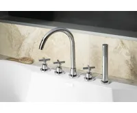 SAPHO AXIA pětiprvková baterie na okraj vany, sprcha Link, chrom (3)