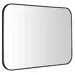 SAPHO AROWANA zrcadlo v rámu 100x70cm, černá mat