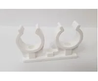 Příchytka plastová dvojitá 2x28 pro Cu