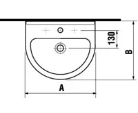 JIKA MIO Umyvadlo 65cm s otvorem pro baterii (1)
