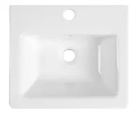 SAPHO CITY keramické umyvadlo hranaté 40x35cm, bílá (7)