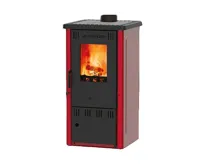 ALFA PLAM, krbová kamna ELITA II ECO 6,5 kW, červená