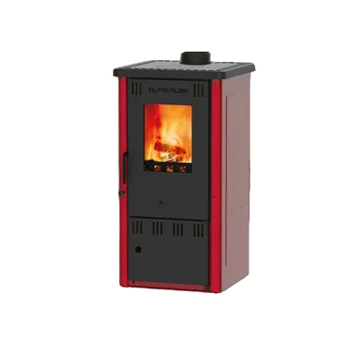 ALFA PLAM, krbová kamna ELITA II ECO 6,5 kW, červená