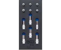 BGS Modul - hlavice zástrčné - vnitřní šestihran, sada 12 dílů